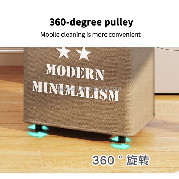 Foldable Toy Storage Boxes Canvas Collapsible Baby Dirty Large 3 Tier Metal Modern Laundry Storage Cloth 3 Compartments Baskets