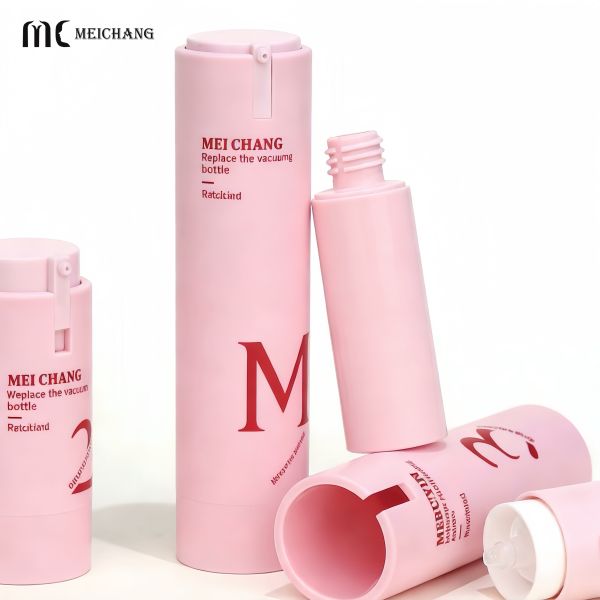15ml 30ml 50ml Press-Type Refillable Airless Pump Bottle with Eco-Friendly Materials for Serums and Creams