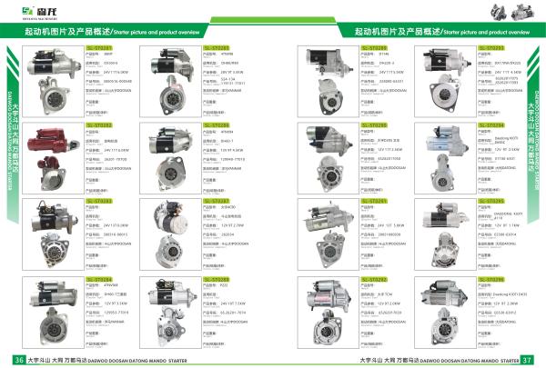 24V, 10T, 5.0KW, máquina escavadora Starter Cummins Motor Foton Cummins XCMG 135 5345288