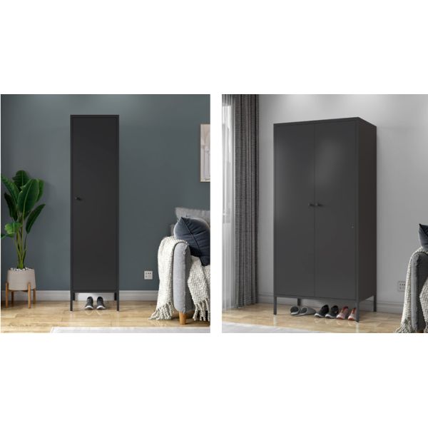 Orange H1700 Single Metal Locker Storage Cabinet Flat Packing With Ajustable Feet