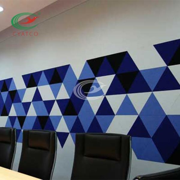 Interior Triangle Sound Dampening Panels , Multiscene Noise Cancelling Wall Panels