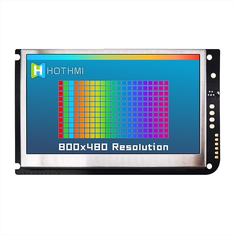 4,3 дисплей экрана касания TFT UART дюйма сопротивляющийся LCD 800x480 С ДОСКОЙ РЕГУЛЯТОРА LCD