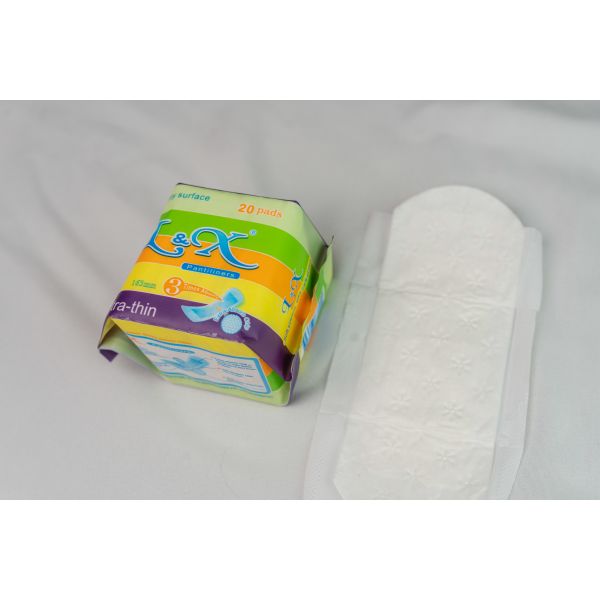 All Day Organic Pads And Pantiliners 1.45mm Ultra Thin Cotton Pantiliners 136mm