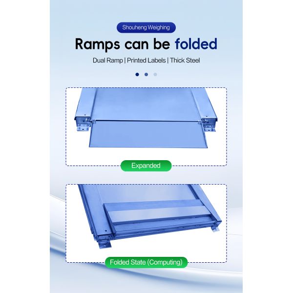 Industrial Carbon Steel Platform Scale 1.5m x 1.5m Ultra Low with Double Folded Ramp