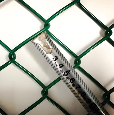 2'' Opening Black PVC Coated Chain Link Fence For Protection Netting