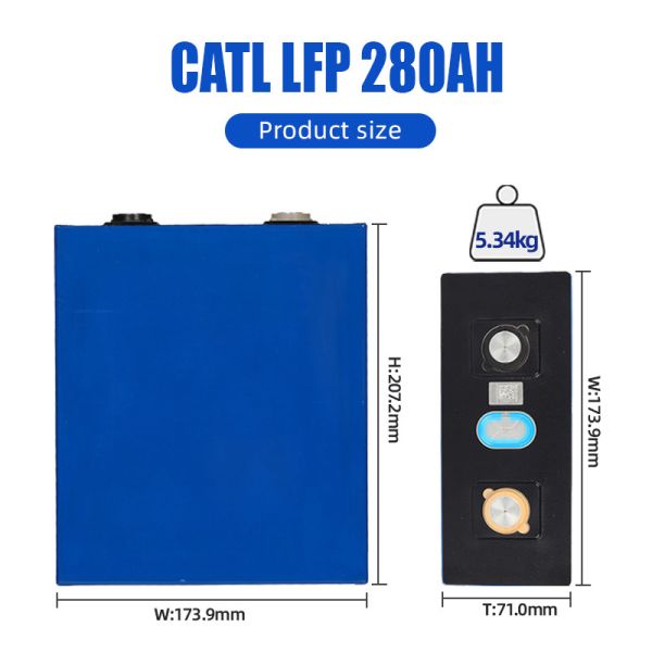 6000 Cycles CATL 280AH Prismatic Lithium Lifepo4 Battery for DIY Kits