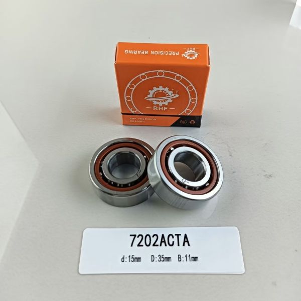 15*35*11mm GCr15 Single Row Angular Contact Ball Bearing 7202AC for Your Requirements