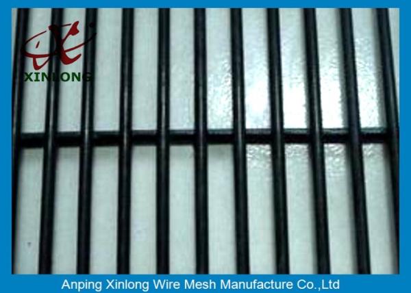 Anti-Climb Jail 358 High Security Fence / Wire Mesh Panel Electric Galvanized Dark Green