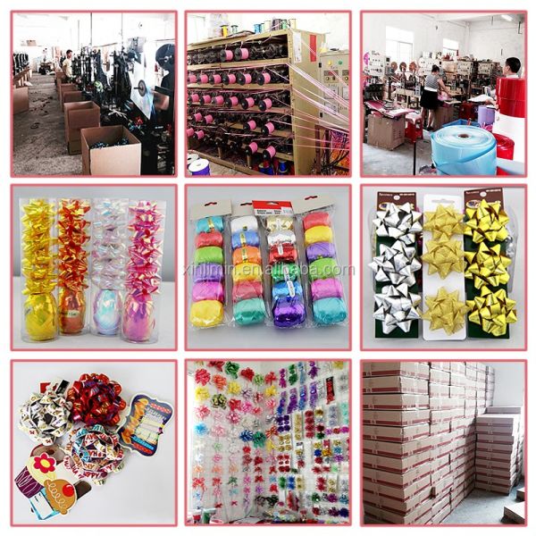 Customized Custom Style Ribbon Bow With Elastic Loop 2016 Logo and Rotary Printing