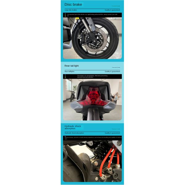 48V Off-Road Motorcycles Motorcycle Model with Exceptional Durability 2040*750*1160mm