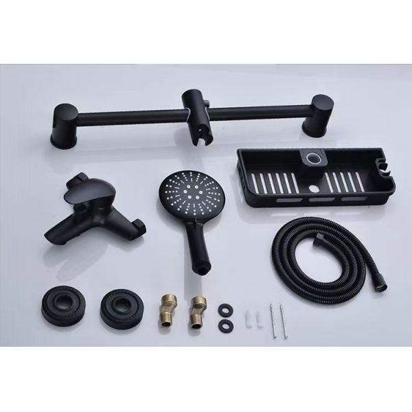 Очерненный латунный санитарный душ изделий установил горячий и холодный дождь