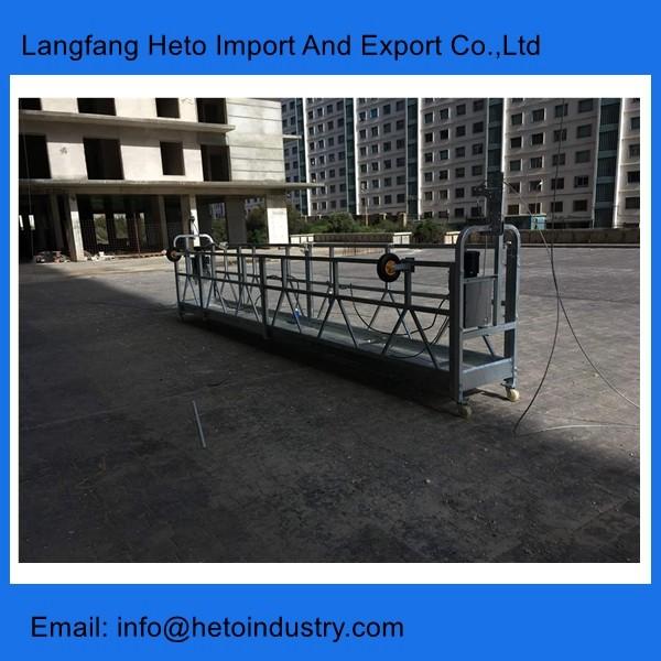 Vietnam steel ZLP800 7.5 meters 9.1mm wire rope suspended working platform