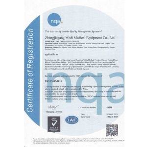 ZHANGJIAGANG MEDI MEDICAL EQUIPMENT CO., LTD. Сертификации