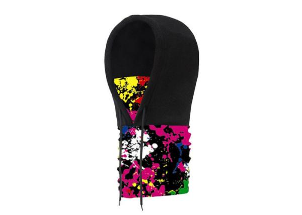 Black Comfortable Winter Cold Weather Face Mask , Polyester Ski Balaclava Face Mask Good Air Permeability
