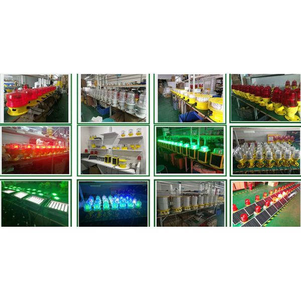 L810 Double Solar LED Aviation Obstruction Light 32.5cd Intensity With Photocell