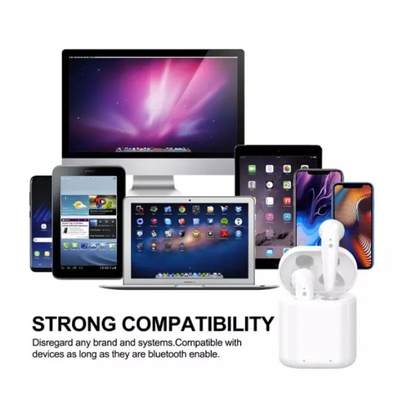 Stereo Charging bin I18 Earphones In Ear Bluetooth Headphones No Wires