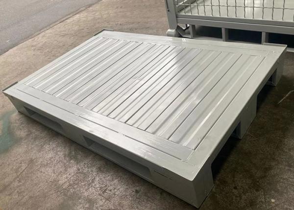 Pálete de aço ondulada 1200x800 da chapa metálica da pálete do derramamento