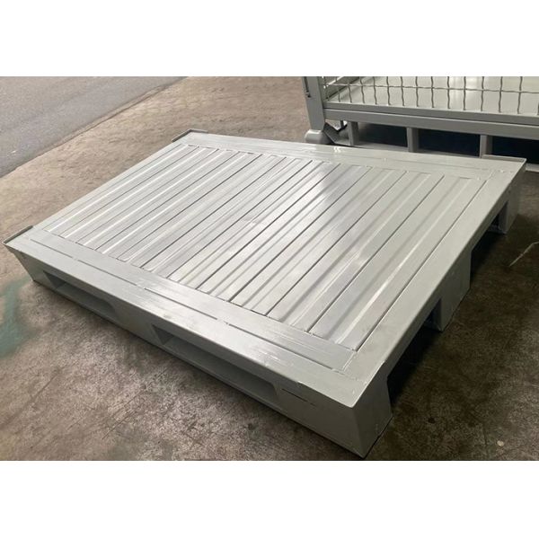 Рифленый стальной паллет 1200x800 металлического листа паллета расслоины