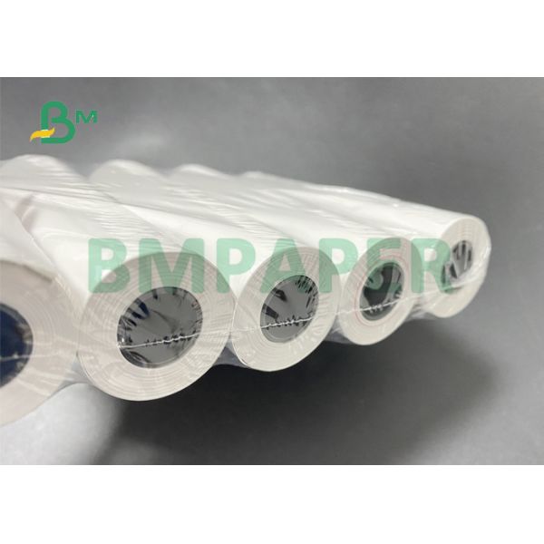 Auto-collant blanc de preuve de papier thermosensible de colle chaude directe enduite de l'autocollant 16g