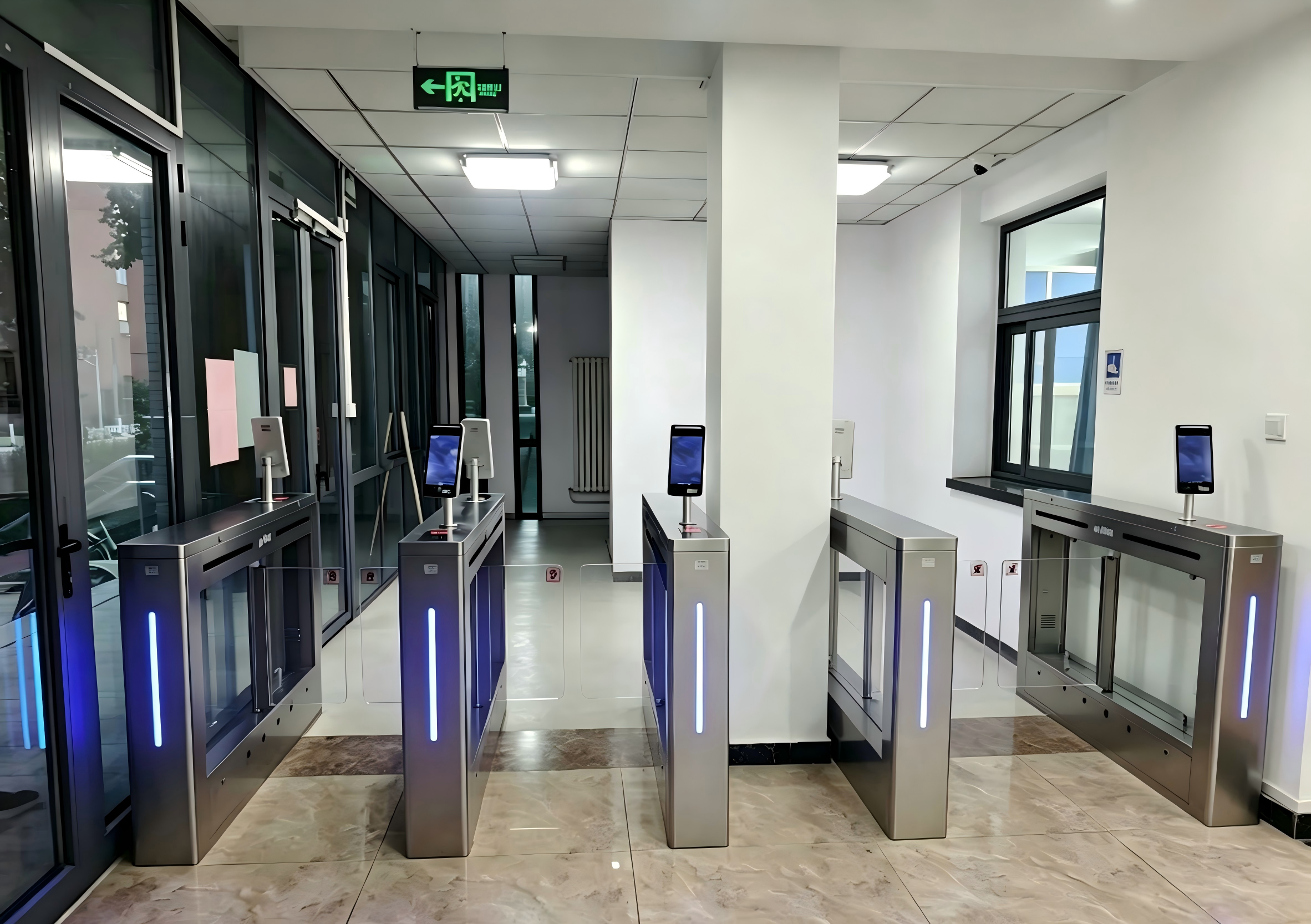 DC24V Brush Motor Access Control Turnstile Gate For High-Grade Residential Area