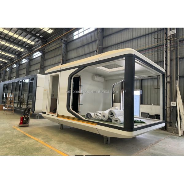 Luxury 20ft Modern Shipping Container House Small Residential Prefab Steel Structure For Hotels Villas Apartment Space