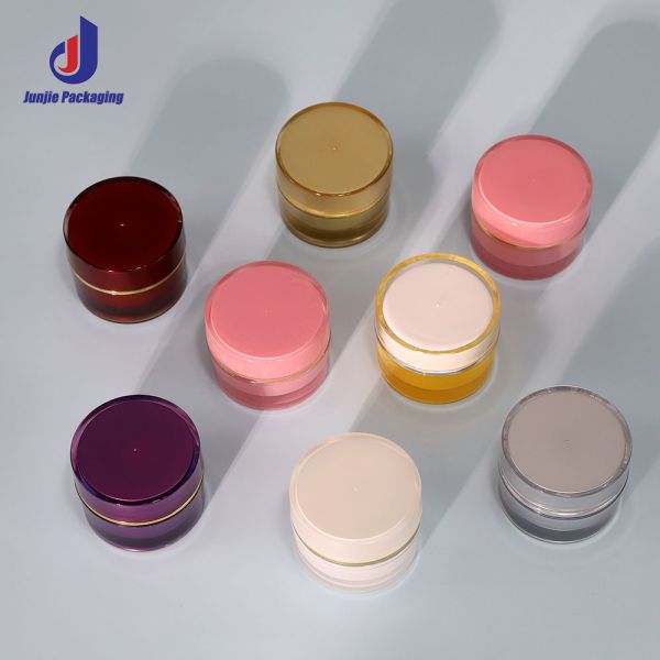 Jarrones cosméticos de plástico mini Cosméticos 10g Jarrón de crema con tapa de tornillo