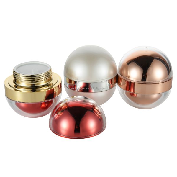 Настраиваемая роскошная акриловая косметическая банка 50 г и 20 г для дневного и ночного крема