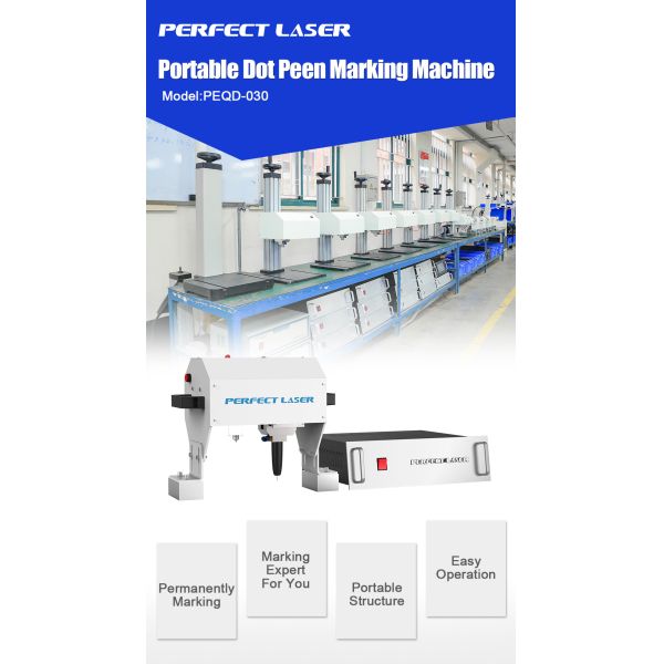PERFECT LASER Handheld Mini Metal Steel Aluminium Plate Латунные детали Паспортная табличка с номером VIN Маркировочный гравировальный станок