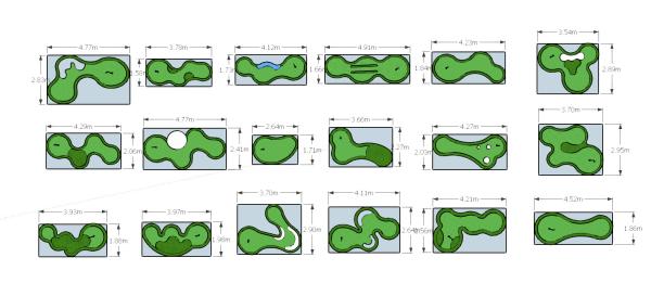 Factory OEM Portable Golf Putting Green Golf Mat Putting Anti-Water Rubber Mat For Mini Golf Course Use