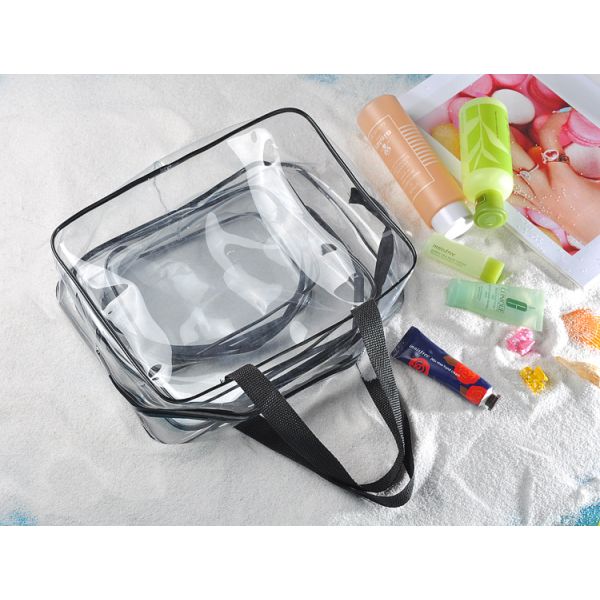 ODM PVC Cosmetic Bag Organizer Clear Toiletry Bag Set For Lady
