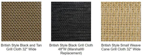 Cabinet Grill Cloth Black/White with Silver Accent, 63 Width grill cloth fabric DIY repair speaker