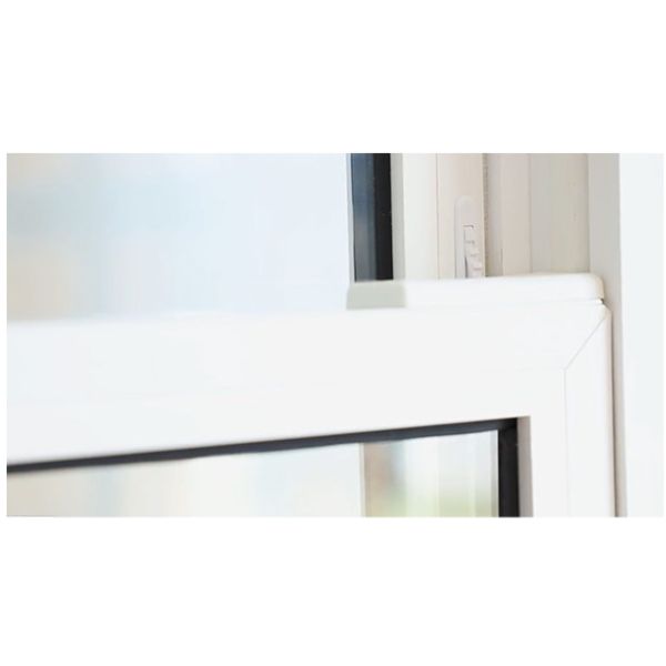 Окна с вертикальным фиксированным ударом антрацита UPVC 87 мм