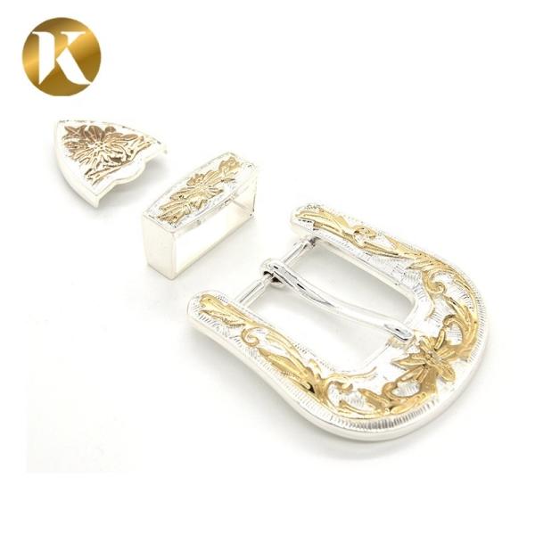 Wenzhou KML New Design Popular Classic Vintage Shiny Zinc Alloy 2 Color Pin Belt Buckle
