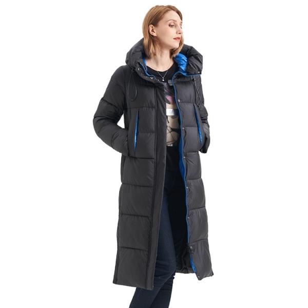 FODARLLOY  Winter Women Jacket and long cotton-padded lady winter coat zipper two large size cotton-padded lady with hat