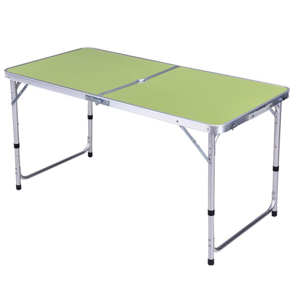 Sí, en el jardín exterior de la granja de aluminio maleta plegable escritorio portátil para fácil transporte