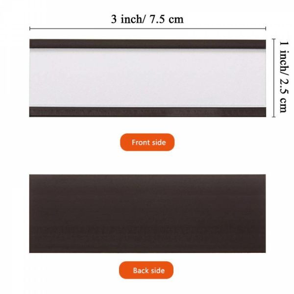 Держатели 3кс1 ярлыка канала к склада магнитные с белой бумагой и ясным фильмом