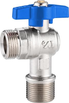 5101B Gas Stove Valve Brass Angle shutoff Valve Ball Type DN15 DN20 for Tap Water Supply with Stainless Steel Wall Cover