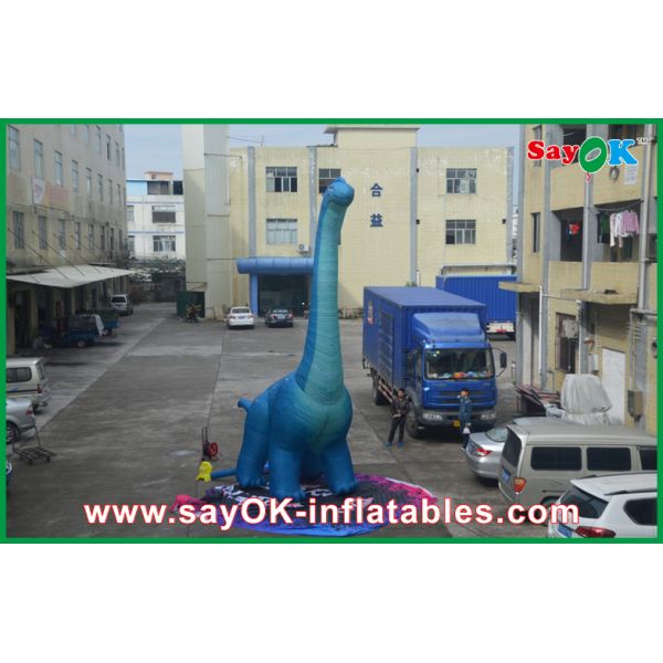 Надувный рождественский динозавр Огнестойкий Надувный дракон Игрушка динозавр Оксфордская ткань С CE / UL Blower