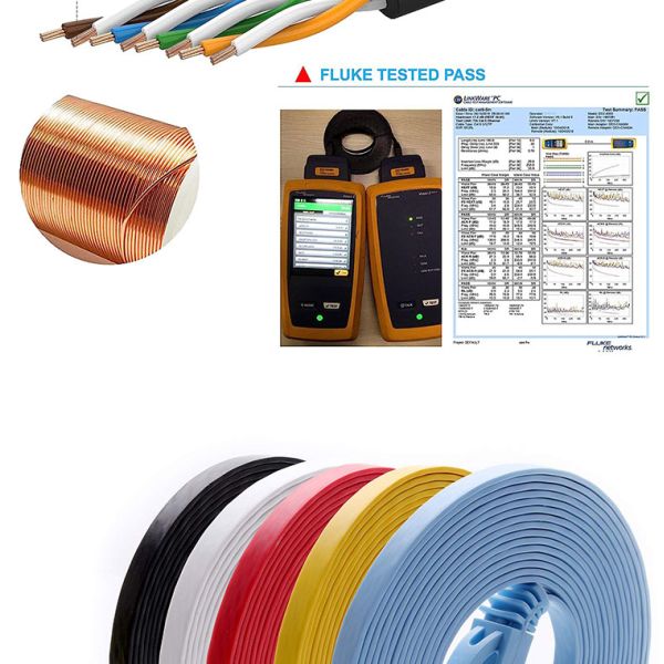 1M 3M 5M 10M UTP FTP Shield Cat5 Cat5e Cat6 Ca6a Cat7 RJ45 Flat Ethernet Patch Cable