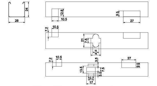 25mm aluminum venetian blinds accessories