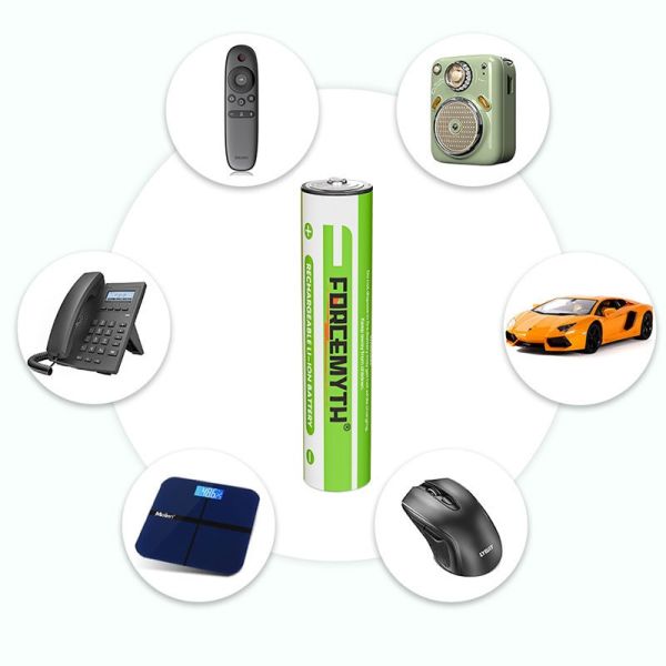1.5V AA AAA Solid State Rechargeable 1500mAh 600mWh 1100mWh 2200mWh Type USB-C 10x43mm 1000 Cycles Battery