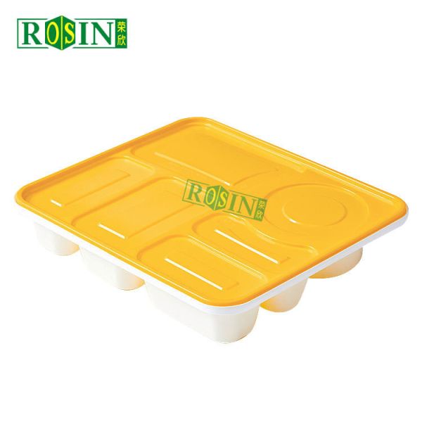 Custom Disposable 4 Compartment Food Containers Take Away for Restaurant