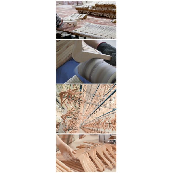 вешалки 44.5cm твердые деревянные