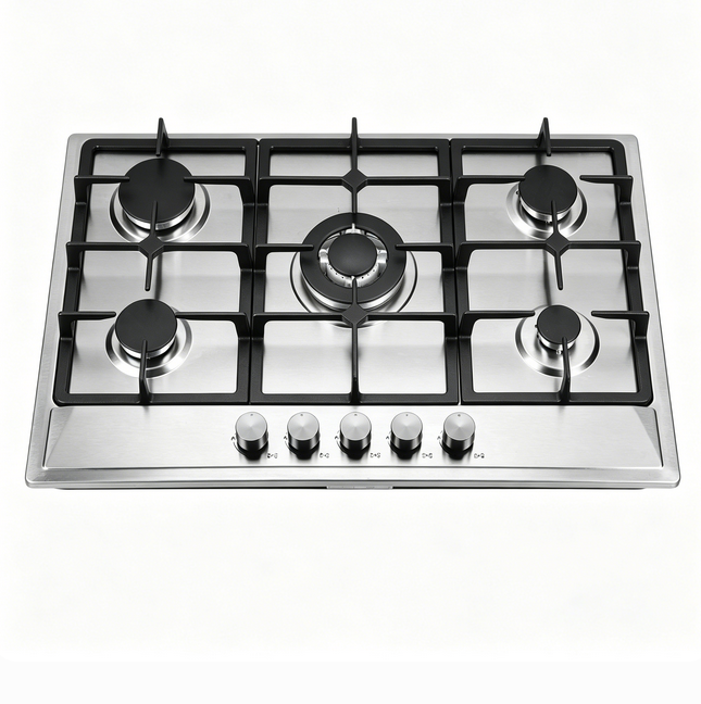 5 Burner Built in Gas Stove With Automatic Ignition Battery Power ODM OEM Factory