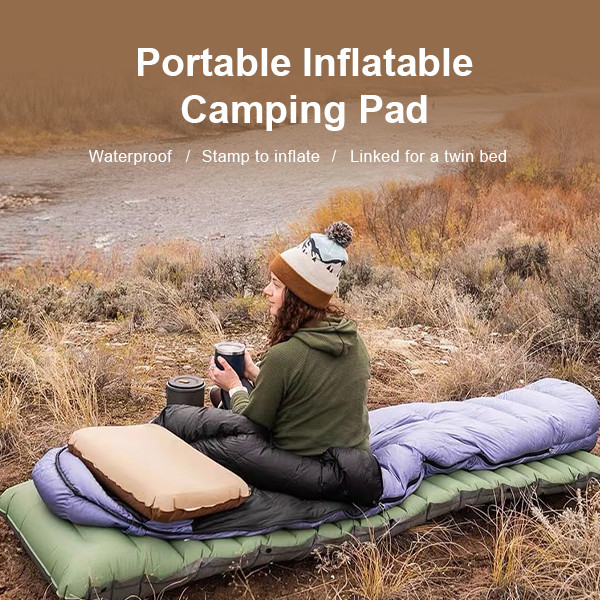 Extra Thick 10cm Sleeping Mat Portable Outdoor Sleeping Mattress For Hiking