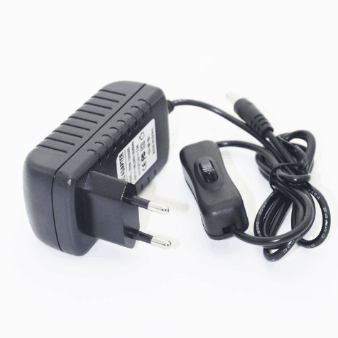 12VDC 12W 24W 1A 2A LED Power Supply Adapter with On/Off Switch CE Certified AU/US/UK/EU Plug