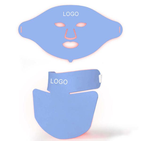 Silicone claro vermelho 470nm do pescoço da cara do fotão da máscara da terapia do painel das cores da pele 7