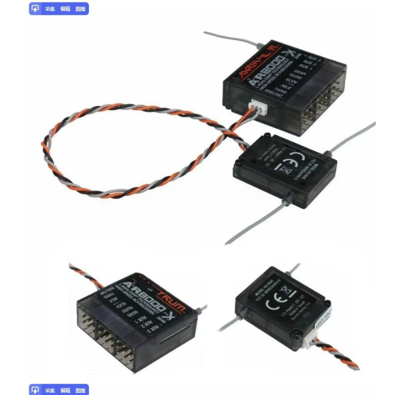 AR8000 2.4GHz 8CH Receiver Support DSM2 DSMX W/ Extended Satellite for JR Spektrum RC DX7s DX8 DX9 Dx18 Transmitter AR8000