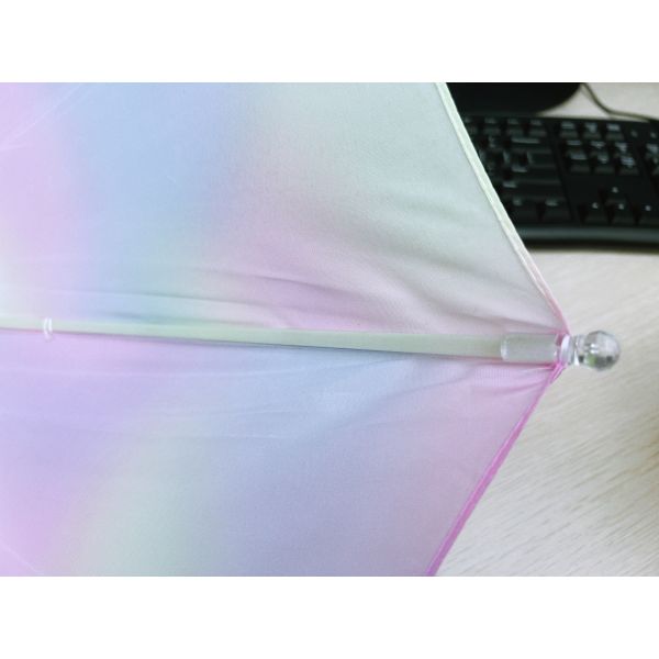 19 дюймов стального стекловолокна ветроустойчивый понги красочный светодиодный защитный фонарик зонтик