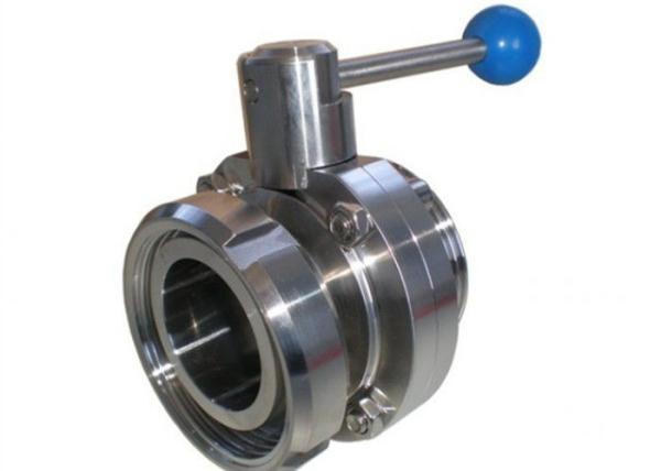 1 X0.065 Hygienic Butterfly Valves For High Temperature Pipe System